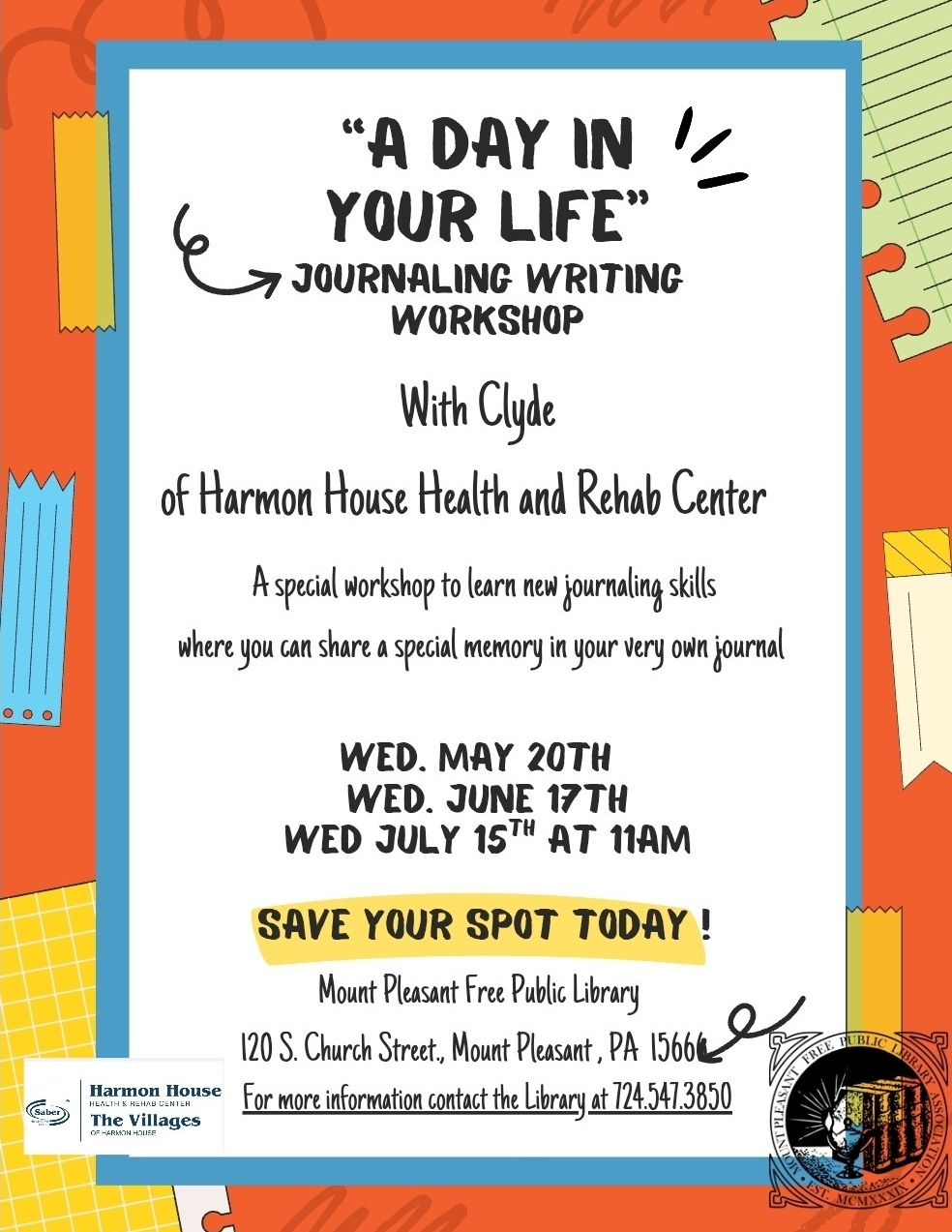 Mt. Pleasant Journaling Flyer REVISED