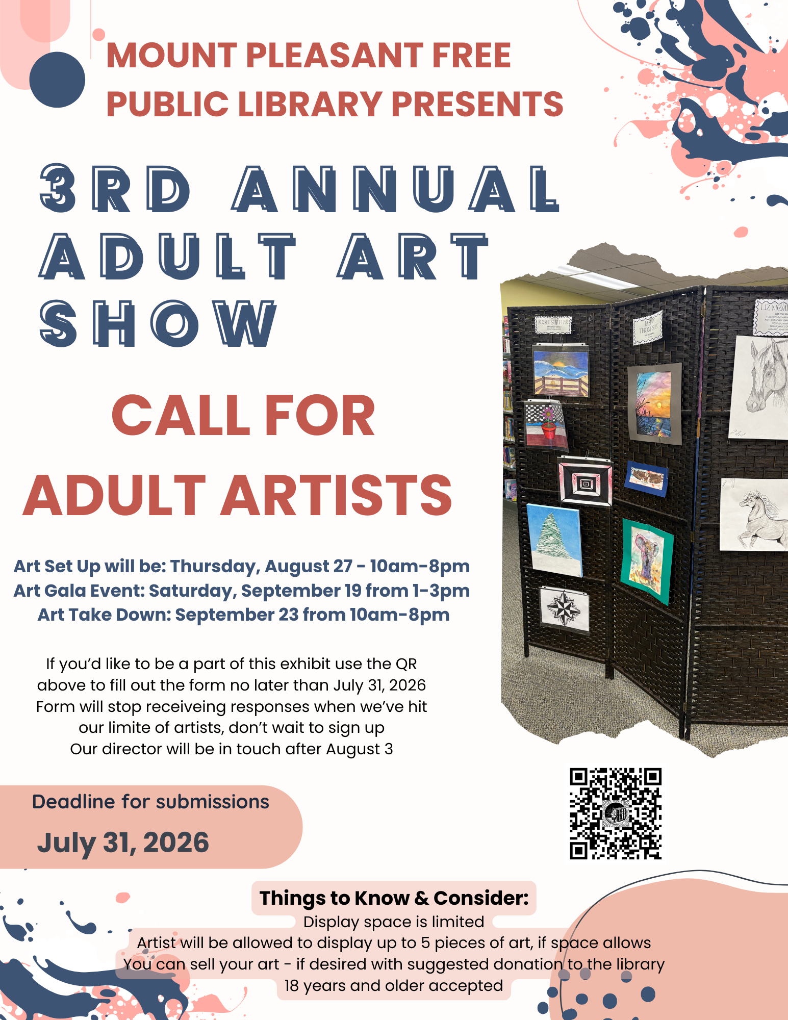 call for adult artists 26